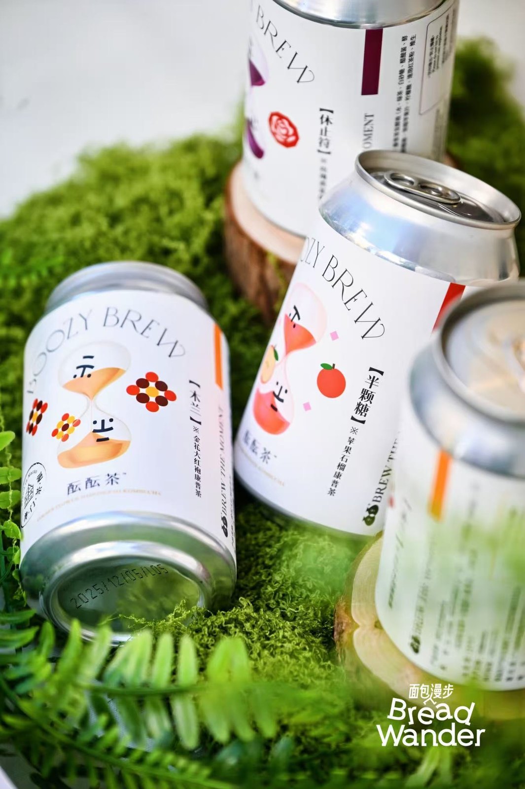Boozy Brew kombucha served at an event